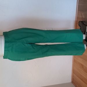 Kelly green vintage flare pants
